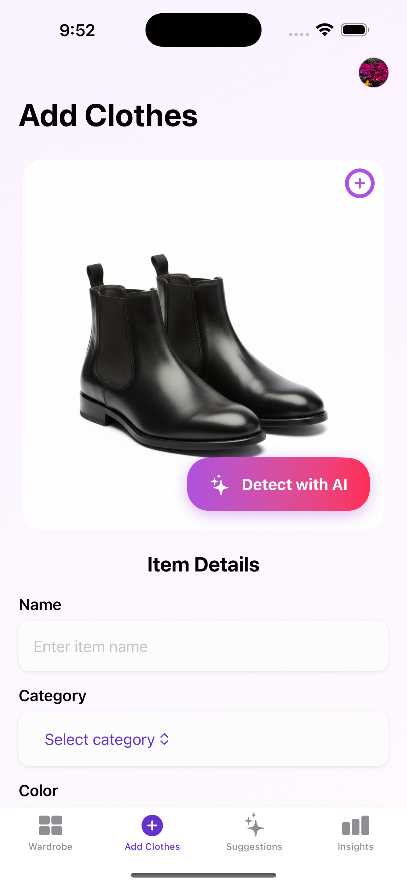 Add clothes with AI